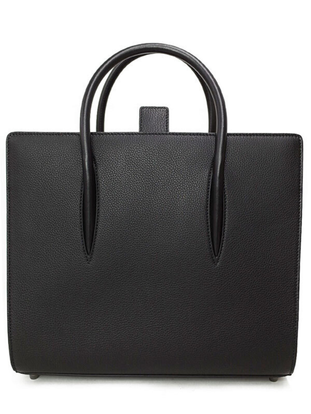 Christian Louboutin black grained calfskin Paloma Tote Bag